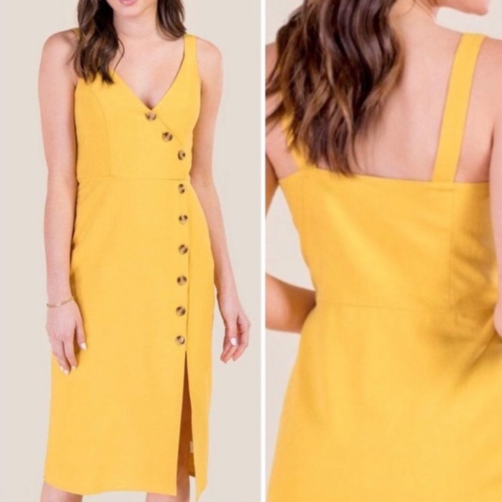 Harper Heritage wrap button midi dress size medium